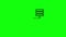 Transparent black big server icon database green screen 10 animations chroma key