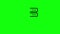 Transparent black server icon database green screen 10 animations chroma key