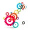 Transparent Colorful Wheals - Cogs - Gears