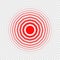 Transparent concentric circle elements like pain