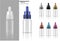 Transparent Dropper Bottle Mock up Realistic Organic Cosmetic for Skincare Product Background Illustration. Health Care and