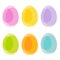 Transparent easter eggs