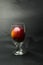 Transparent glass, a nectarine