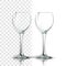 Transparent Glass Vector. Kitchen Design. Empty Clear Glass Cup. For Water, Drink, Wine, Alcohol, Juice, Cocktail