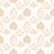 Transparent gold skeleton leaves autumn seamless pattern