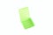 Transparent green storage case plastic battery holder organizer for batteries on white