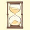 Transparent hourglass illustration, sandglass, sandclock, eps10 icon