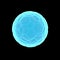 Transparent light blue xray soccer in 3D rendering