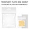 Transparent Plastic Bag Mockup Ready For Your Design. Blank Pack