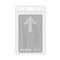 Transparent plastic card holder with hotel keycard inside  vector template