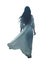 transparent PNG. rear view. full body shot of a pretty long black haired woman walking away. solitude concept art.