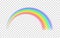 Transparent rainbow. Vector illustration.