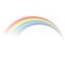 Transparent rainbow. Vector illustration. Realistic raibow on transparent background