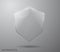 Transparent Shield. Safety Glass Badge Icon. Privacy Guard Banner.