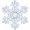 Transparent snowflake. Translucent only in vector file