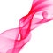 Transparent soft lines on white. Vector smooth pink abstract waves.