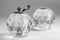 Transparent spherical salt shaker and manual mill