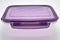 Transparent sturdy solid plastic food container