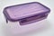 Transparent sturdy solid plastic food container