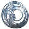 Transparent swirling water void isolated 3D rendering fresh and clean graphic design element material