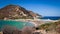 Transparent and turquoise sea in Punta Molentis, Villasimius.