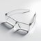 Transparent vision glasses in a minimalist design