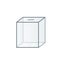 Transparent voting box icon