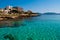 Transparent water and the beach of the sea Majorca