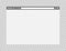 Transparent web browser window. Template of website page. Empty mockup of internet website. Isolated browser screen with blank