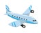 Transport airplane aircraft jet cartoon