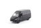 Transport black van car on white background