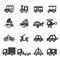 Transport icon set