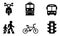 Transport icons collections