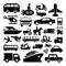 Transport icons set great for any use. Vector EPS10.