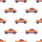 Transport Isolated Classic Pickup Seamless Pattern