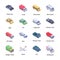 Transport Isometric Vectors Pack