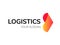 Transport logistic arrow vector logo delivery