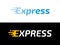 Transport logistic or Express delivery post mail logo for courier logistics shipping. Vector Express icon for transportation