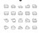 Transport Side View Outlined Pixel Perfect Well-crafted Vector Thin Line Icons 48x48 Ready for 24x24 Grid for Web