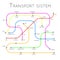 Transport system railroad road metro design vector illustration