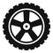 Transport tire icon, simple style.