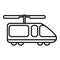 Transport unmanned taxi icon, outline style