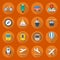 Transportation Flat Icon Set