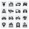 Transportation icon set