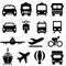 Transportation icon set