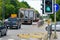 Transportation of prefabricated oversized modular houses on a road of general interest