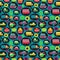 Transportation Themed Seamless Tileable Background Pattern