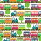 Transportation Themed Seamless Tileable Background Pattern