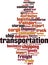 Transportation word cloud