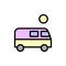 Transporter, transport icon. Simple color with outline vector elements of flower children icons for ui and ux, website or mobile